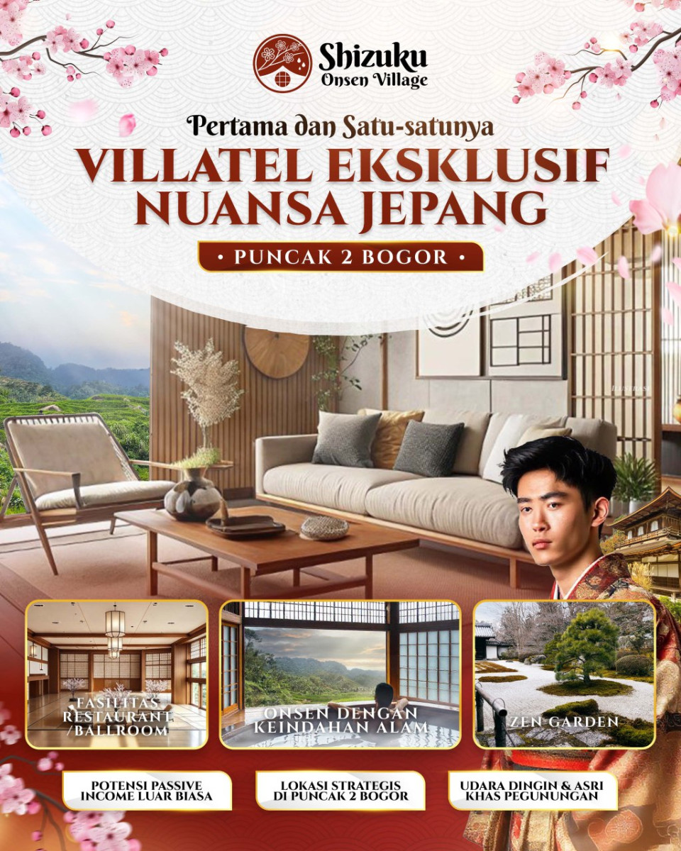 Villa Nuansa Jepang di Shizuku Onsen Village - Puncak 2 Bogor